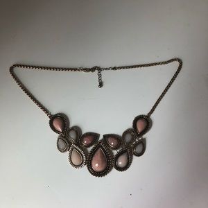 Gold statement necklace